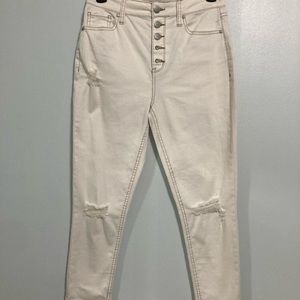 Women’s Tinseltown Jeans Size 5 Button Up ( White ) New